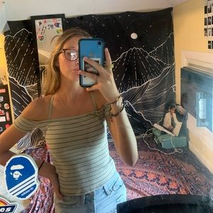 off-the-shoulder urban top